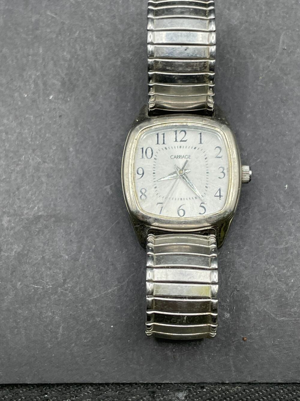 Vintage Carriage by Timex Women's Watch Stretch Band Stainless Steel 26mm